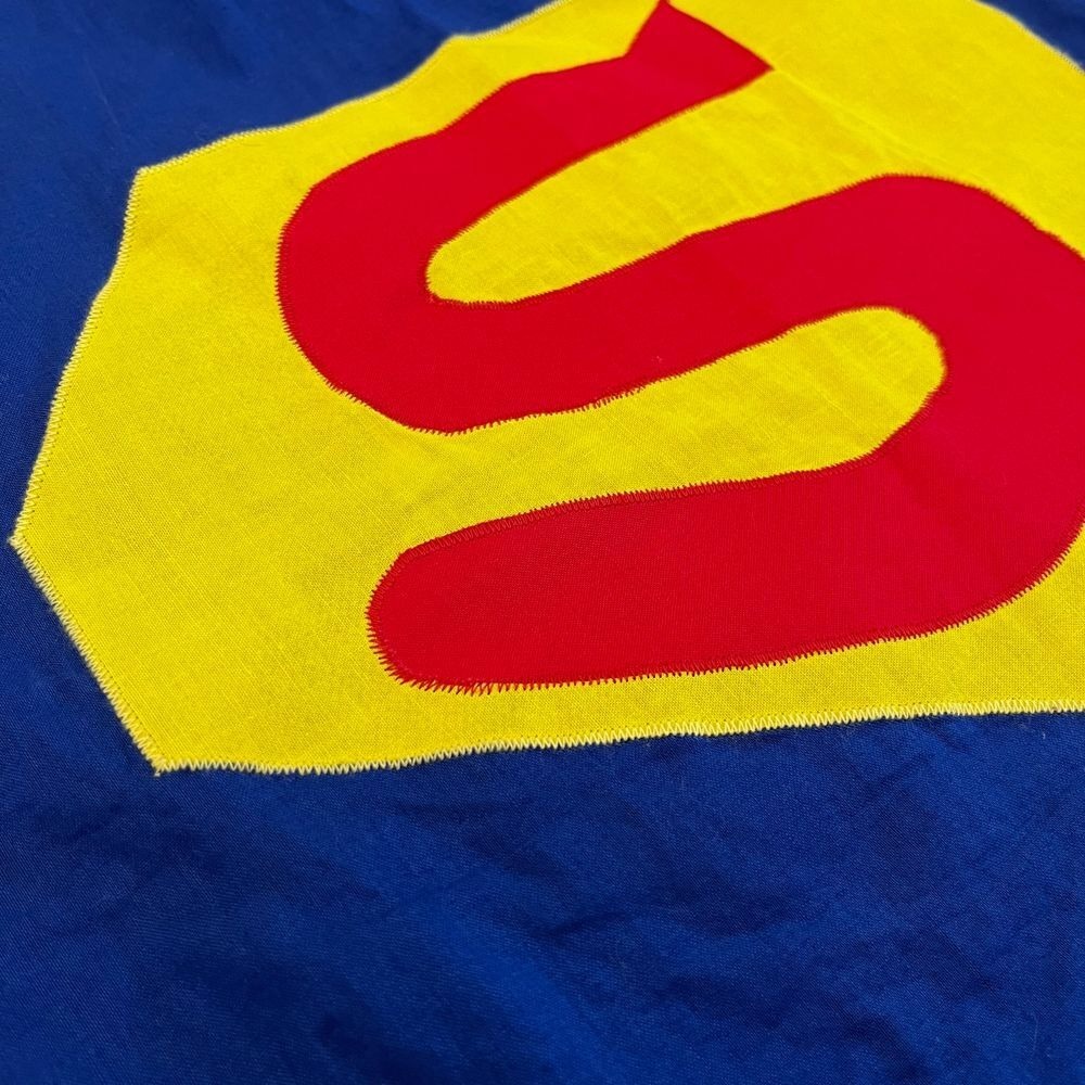 Handcrafted Batman/Superman Reversible Youth Kids Costume Cape, Handmade 358 - Picture 8 of 8